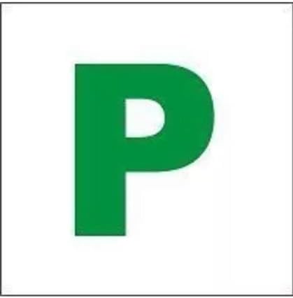 Onarway Fully Magnetic P Plates For New Drivers, 2 Pack Whole-Magnetic