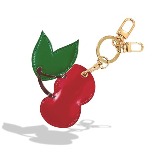 Image of Sonix Keychain Case Compatible with Apple AirTag | Protective AirTag Cover Keychain | Cherry