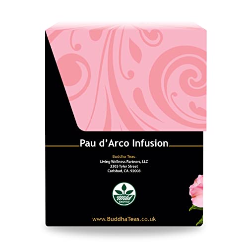 Buddha Teas Pau D'arco Tea - Ou Kosher, 18 Bleach-Free Tea Bags #TOP1