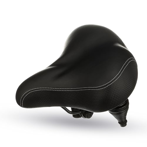 Bikeroo Extra Wide Replacement Saddle - Fits Indoor & Outdoor