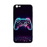 CRIVOTA for iPhone 6/6S Case - All-New Game Controller Design, Glass Back + TPU Inner Shell, Military-Grade Dual Protection, Bare-Hand Feel, Cell Phone Cases for Boys Girls