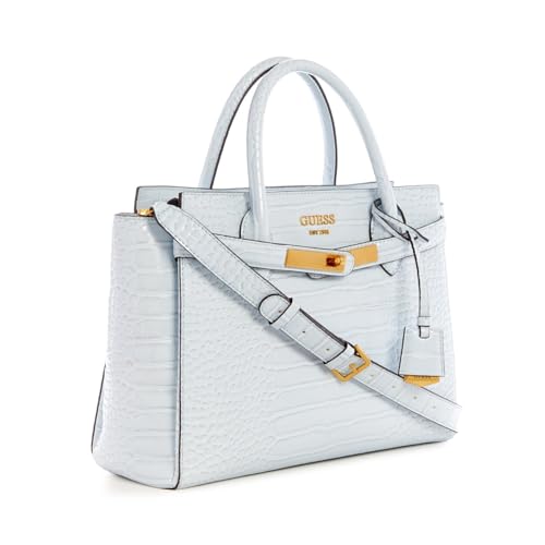 Image of Guess Women's Croc-Textured Handheld Bag| Ladies Purse Handbags | Gift For Ladies