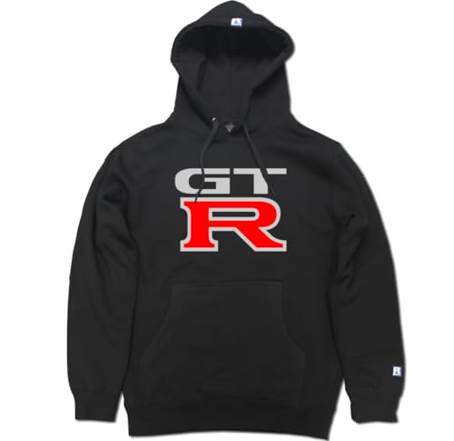 FTD Apparel Men's GTR Black Pullover Hooded Sweater