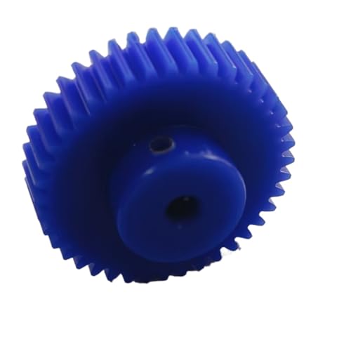 Cylindrical Drive 1pcs Plastic Spur Gear 1.25 Module 13 Teeth Blue Nylon Cylindrical Transmission Gear 1.25M 13T Straight Teeth Pinion Gear Rack Machinery(6.35mm BORE)