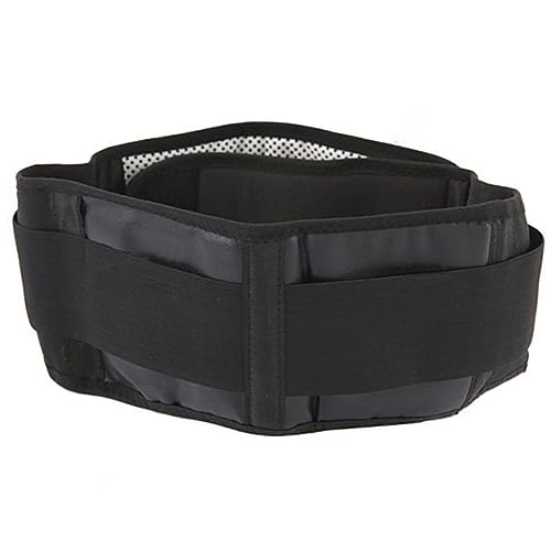 FRCOLOR Thermal Wasit Pad Magnet Waist Belt Lumbar Belt Waist Support Brace Belt Magnetic Waist Belt Back Waist Support Belt Waist Band Gripe Belt Self Heating Wasit Belt Black