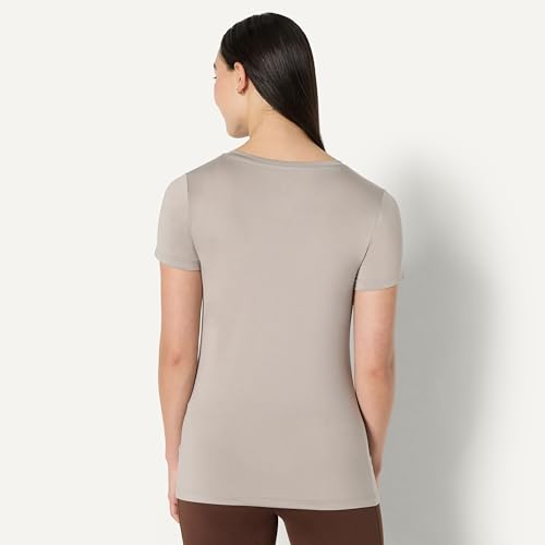 Image of Amazon Essentials Women's Active Quick Dry Tech Stretch Short-Sleeve V-Neck T-Shirt (Available in Plus Size), Pack of 2