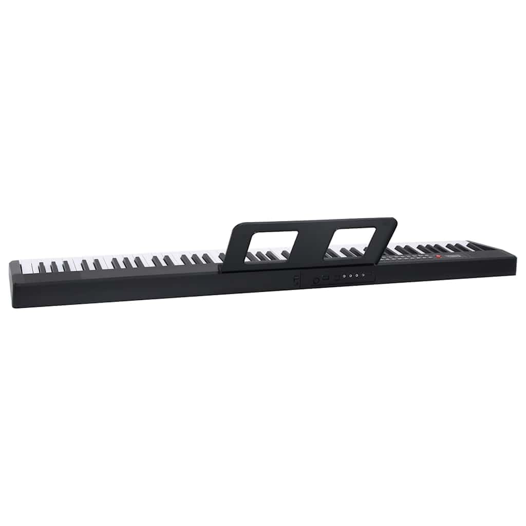 88 Tasten elektrisches Keyboard mit Notenständer, faltbar, tragbare Klaviatur, 80 Demo Songs, 200 Rhythmen, 200 Klänge, Mikrofon, Tragetasche für Musikunterricht zuhause