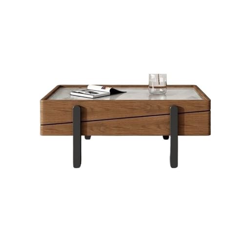 2WFYJNITP Sala de Estar Juego de Mesa Centro Cuadrada Ajustable Minimalista Moderna con diseño Que Ahorra Espacio for Salas Estar pequeñas Centro