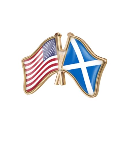 Image of World Most Countries Single Pin Brooch Badge United States USA America and Other Countries Cross Friendship Pin Badge for Men Women