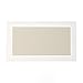 DesignOvation Bosc Framed Linen Fabric Pinboard, 13.5x23.5, White