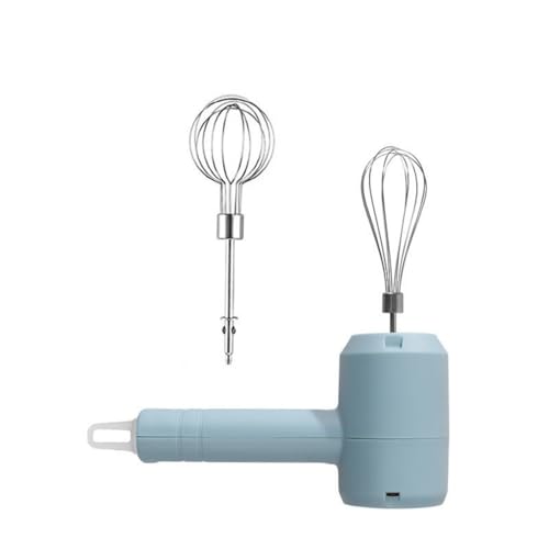 Oxxggkao Delicada batidora de mano inalámbrica de 800 mAh, recargable, 3 velocidades, resistente, acero inoxidable, herramienta para hornear, batidor de pasteles de acero inoxidable