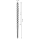 Bosch 1x PRO SDS plus-5X Hammerbohrer (für Stahlbeton, Beton, Ø 12,00 mm, Professional Zubehör Bohrhammer)