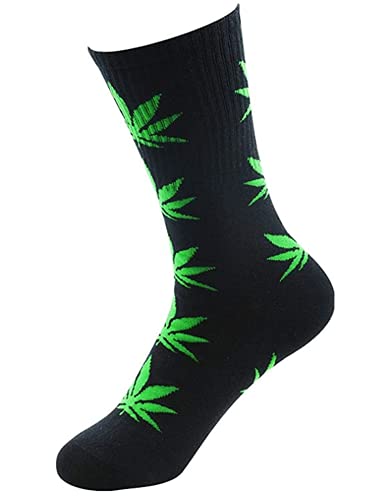 Century Star Unisex 1/3/4/5 Pack Maple Marijuana Cotton Socks Thick Weed Leaf Crew Winter Athletic Sports High Socks2