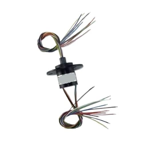 Bague collectrice 22mm anti-torsion de câble 12 circuits 2A pour axe rotatif