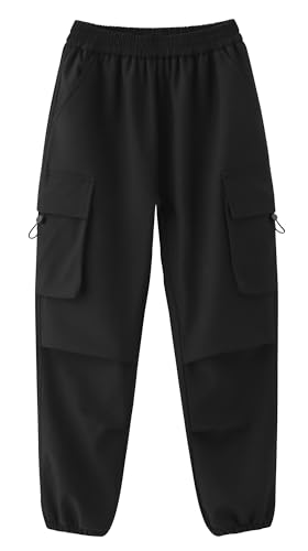 Happy Cherry Cargo Pants Kids Streetwear Pants Athletic Pants Elastic