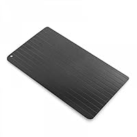 InnovaGoods - Schnelle Auftauplatte Qheat, Hohe Wärmeleitfähigkeit, Anti-Haft-Beschichtung, Energiesparend, Universal für Fleisch & Gemüse, Schwarz, 35x1x20.5 cm, Metall