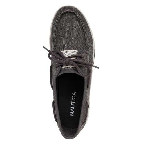 Image of Nautica Men's Casual Boat Shoes, Moc-Toe Loafers with Cushioned Insole, Deck Fashion Sneaker