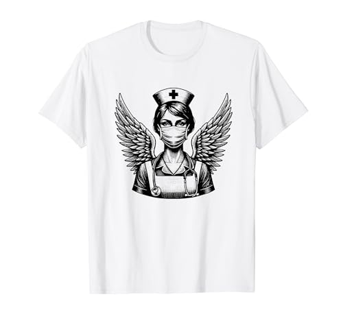 BSN RN Enfermera Registrada Estetoscopio Médico Latido Cardíaco ECG Camiseta