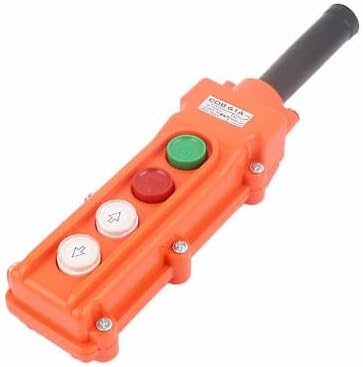 DeHMY Handheld Control Pushbutton COB-61A hoist crane pendant hoist control switch | Rain proof crane control switch lifting button electric hoist operating handle