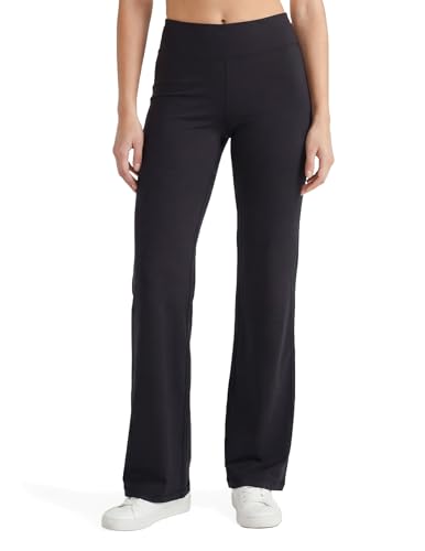 Amazon.com : No nonsense Lounge Yoga Pants for Women, Black Flared