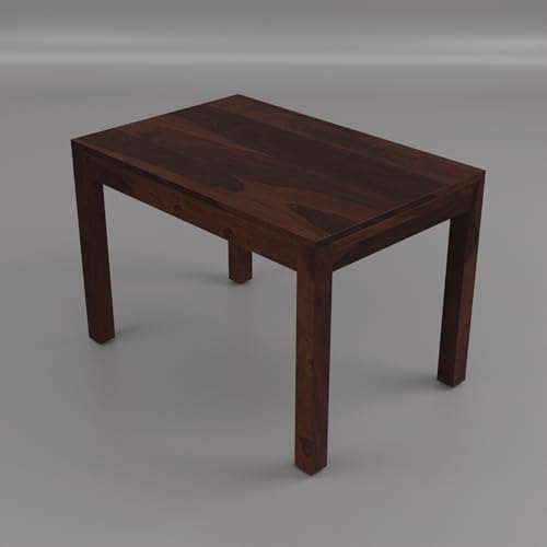 Image of Solid Wood Cane 4 Seater Dining Table Set | Four Seater Dining Table with 3 Cushions Chairs & 1 Bench for Dining Room | 4 Seater Dining Set for Hotel Restaurant | Sheesham, C-Walnut