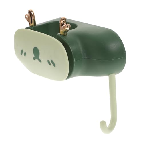 Amosfun Titular De La Fregona Organizador De Artículos De Limpieza Organización De Garaje Organizador De Trapeadores Organizador De Escobas Para Montaje En Pared El Plastico Green