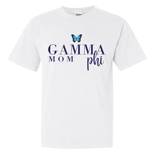 Gamma Phi Beta Comfort Colors TShirt | Gamma Phi Butterfly Mom Sorority Comfort Colors Tee