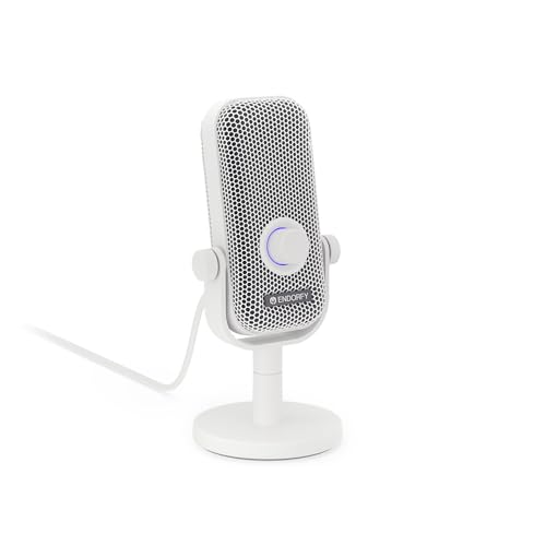Microphone de Jeu pour PC ENDORFY Solum Voice S Onyx White EY1B015 RVB USB