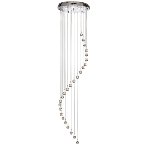 Plafonnier Searchlight Spiral 5742CC 2 chromé pour illuminer les pièces basses