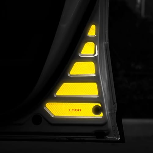 Door Reflective Open Door Warning Sticker for 2024 2025 Toyota Land Cruiser 250 1958 Prado LC250 Night Visibility Car Safety Tips Stickers Interior Supplies Modification Accessories