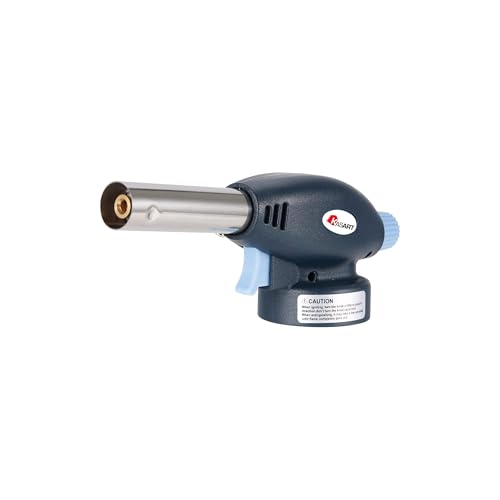 Caramellatore a gas per Cartuccia Kasart - Cannello a gas Versatile per Cucina e Fai-da-Te, Attrezzo con Accensione e Regolazione Fiamma, Modello Mini e Senza Cartuccia