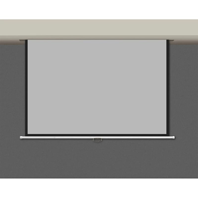 Pantalla manual para proyector 84 pulgadas 16:9 con autolocking miniatura 2