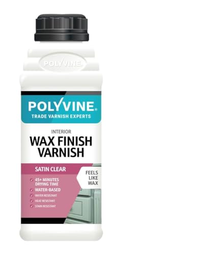 Polyvine - Wax Finish Varnish - Black - 1 Litre