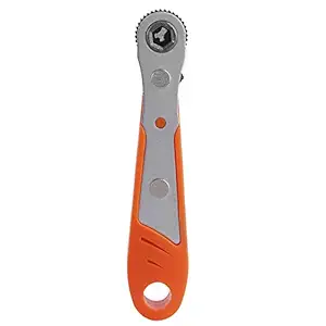 Acouto Ratchet Wrench Tools,Mini 36 Teeth 1/4in Drill Bit Socket Ratchet Wrench Screwdriver Sleeve Spanner Car Hand Tools(Orange)