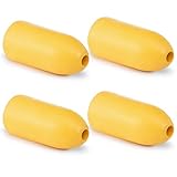 Lewtemi 4 Pcs Deep Water Float Shrimp Crab Trap Floats Buoy Kayak Stabilizers Fishing Marker Buoys Crab Pot Buoy, 5 x 11 Inch, Yellow