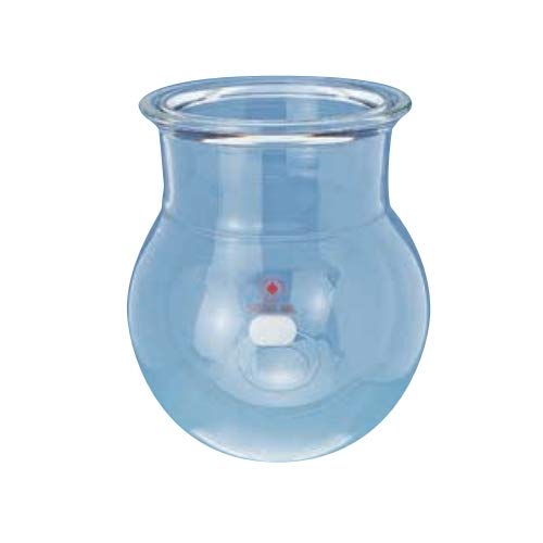 6533-07 Series Spherical Reaction Flask, Plain, Schott-Duran Flange, O-Ring Groove, 150 mm ID, 5L Capacity