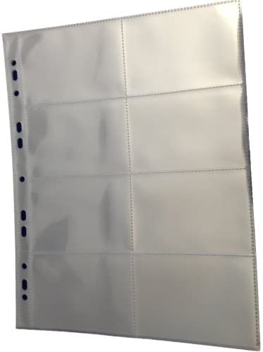 Cosmic/Multi-Master Phonecard Collectors Sleeves - 8 Pocket, 105mm x 71mm (200)