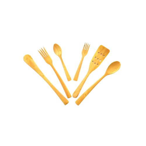 Pack de Utensilios Cocina Madera de boj fabricación Artesanal 6 Piezas Cover