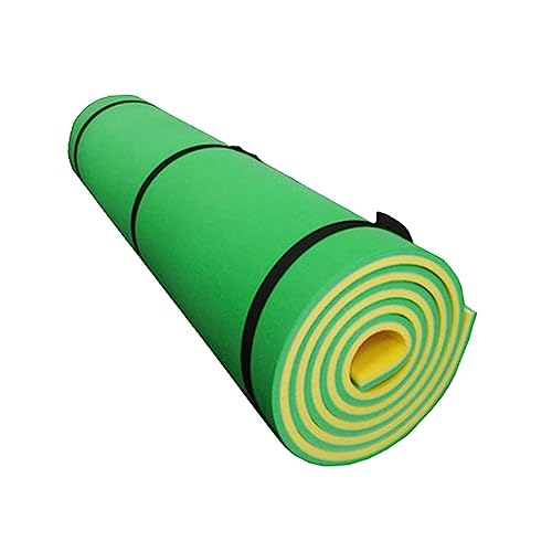 Colcolo Wasser-Schwimmmatte Schwimmender Teppich für Pool-Float, Aufrollbare Wassermatte Wasserhängematte Sommer Pool Floß Liege, Float Lounge für Erwachsene, Boot, Schwimmbad, Gelbgrün