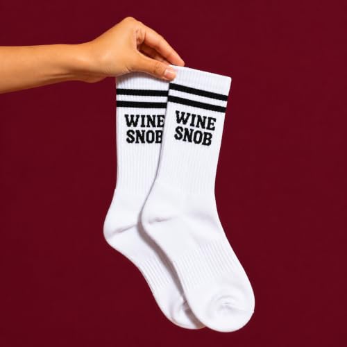 Crewzies Wine Snob Wine Socks for Women, Funny Wine Lover Gift - image 2