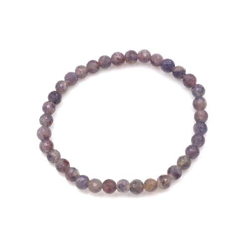 Bracelet en pierres précieuses Bloodshot Iolite pour un style boho quotidien