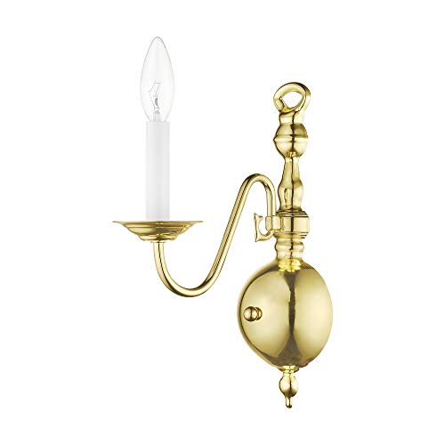 Livex Lighting 5001-02 Wall Sconce With No Shades, Polished Brass #TOP6