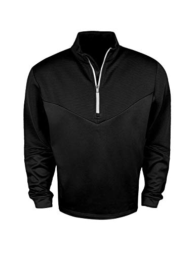 Callaway Performance Long Sleeve Quarter Zip Pullover, Caviar, X-Large