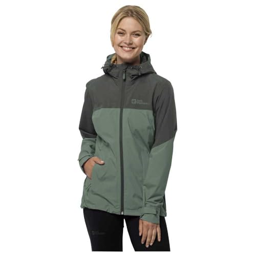 Jack Wolfskin Weiltal 2l JKT W Damen Wetterschutzjacke Regenjacke, XL