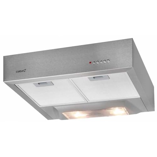 Cata Extractor de Cocina Convencional, Modelo S BOX, 3 Niveles de Extracción, Acabado en Acero Inoxidable, Clase de Eficiencia Energética C