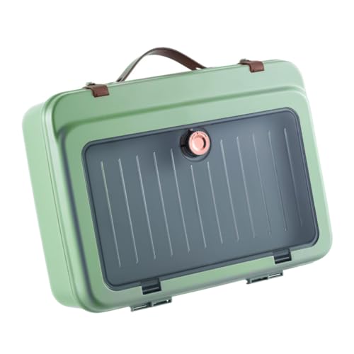 Sacoche porte-documents portable verte rangement multicouche