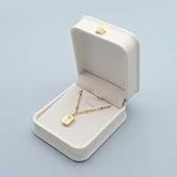 Vintageparts - Joyero de piel sintética (8 x 7 x 4 cm, con corona dorada), diseño real