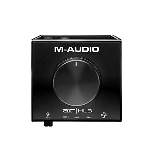M-Audio AIR|HUB - USB Audio Interface with 3-Port Hub and Recording Software from