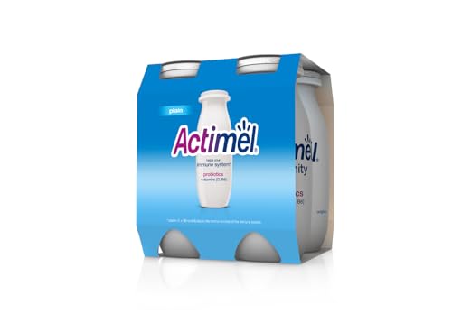Actimel Classic Plain Dairy Low Fat Drink 4 x 93ml