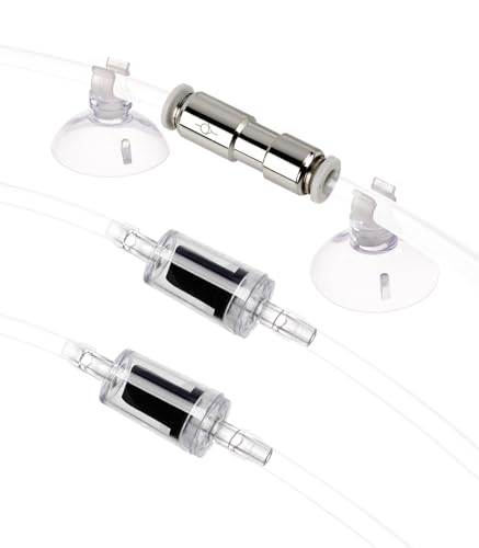 Clscea Aquarium Check Valves 1 Way Non-Return Valves Suction Cups Spare Parts Kit